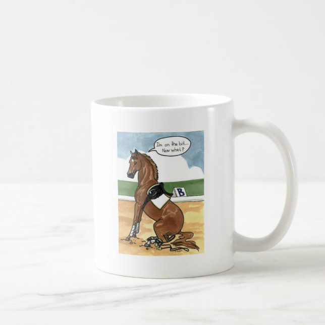 Horse art ON THE BIT now what Coffee Mug (Right)