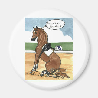 Horse art ON THE BIT now what Magnet