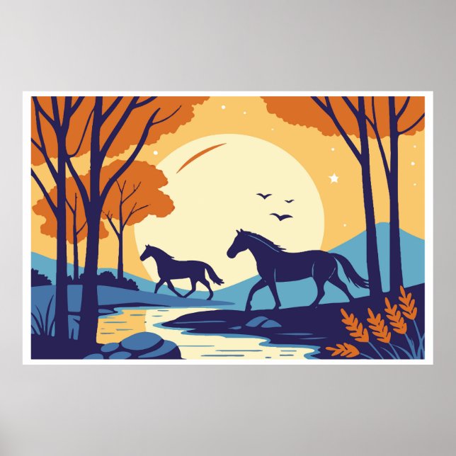 HORSE ART POSTER (Front)