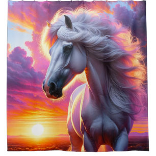 Horse Art Shower Curtain