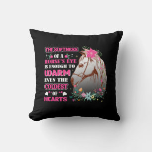 Horse Art The Softness Of A Horse's Eye Cushion