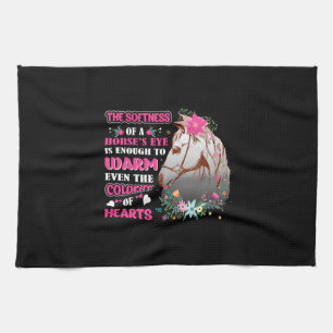 Horse Art The Softness Of A Horse's Eye Tea Towel