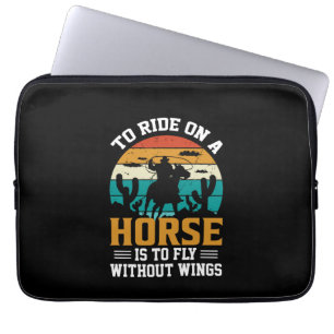 Horse Art To Ride On A Horse Laptop Sleeve