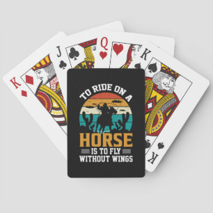 Horse Art To Ride On A Horse Playing Cards