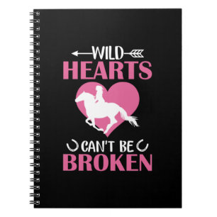 Horse Art Wild Hearts Can't Be Broken Notebook
