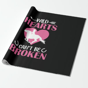 Horse Art Wild Hearts Can't Be Broken Wrapping Paper