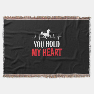 Horse Art You Hold My Heart Throw Blanket