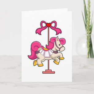 Horse as Carousel horse.PNG Card