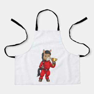 Horse as Champion with Trophy Apron