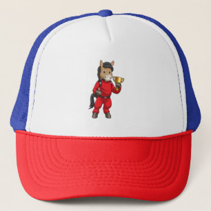 Horse as Champion with Trophy Trucker Hat