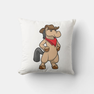Horse as Cowboy Cushion