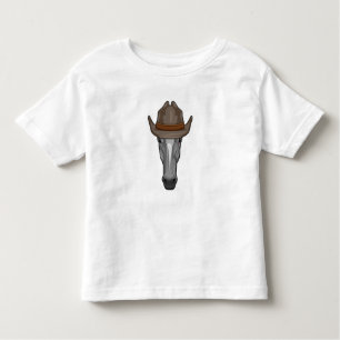 Horse as Cowboy with Hat Toddler T-Shirt
