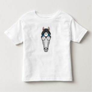 Horse as Doctor with Glasses Toddler T-Shirt