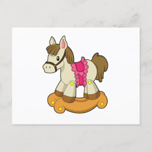 Horse as Rocking horse.PNG Postcard