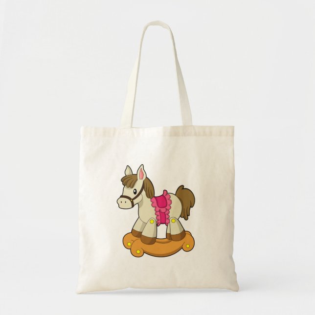 Horse as Rocking horse.PNG Tote Bag (Front)
