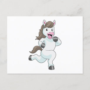 Horse as Runner at Running Postcard