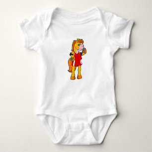 Horse as Runner Baby Bodysuit