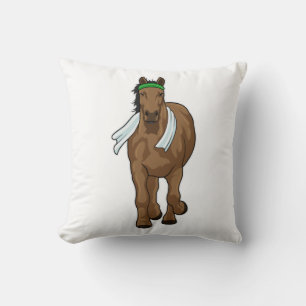 Horse as Runner with Towel Cushion