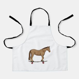 Horse as Skater on Skateboard Apron