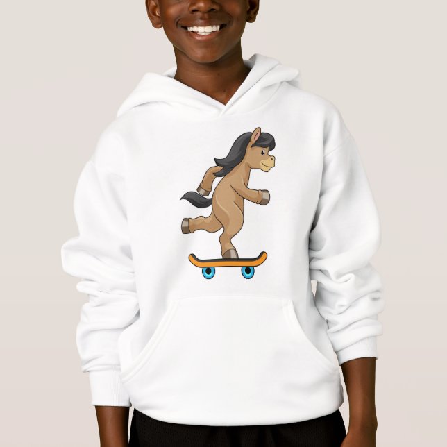 Horse as Skater with Skateboard (Front)