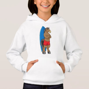 Horse as Surfer with Surfboard