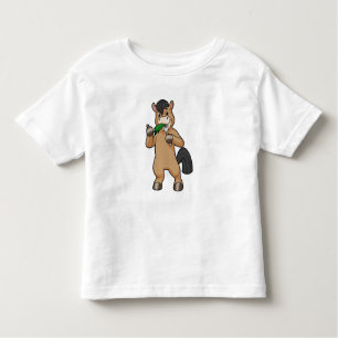 Horse at Eating Vegan Toddler T-Shirt