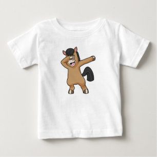 Horse at Hip Hop Dance Dab Baby T-Shirt