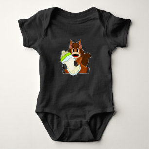 Horse Baby bottle Milk Baby Bodysuit