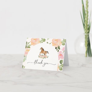 Horse Baby Shower Thank You Card