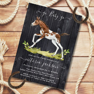 Horse Baby Shower with foal Invitation