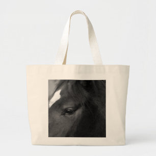 Horse bagjtcn large tote bag