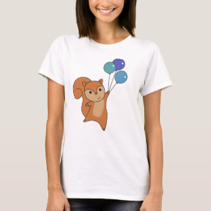 Horse Balloons Flies Cute Animals For Kids T-Shirt