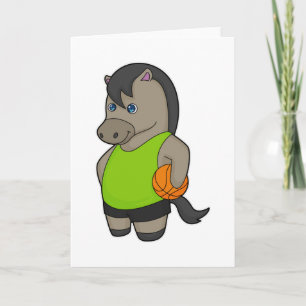 Horse Basketball player Basketball Card