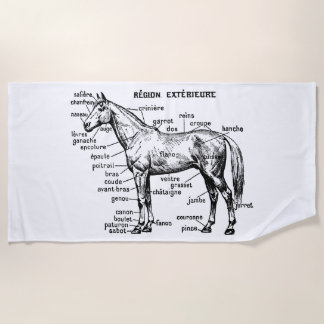 Horse Beach Towel