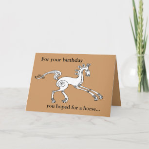 Horse birthday card