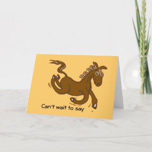 Horse birthday card