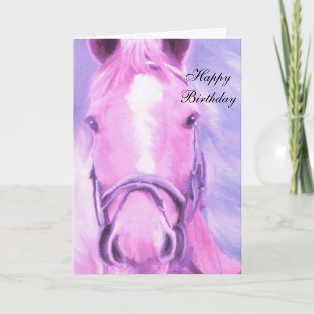 horse birthday card (Front)