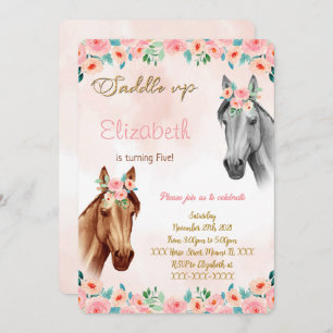 Horse Birthday Invitation