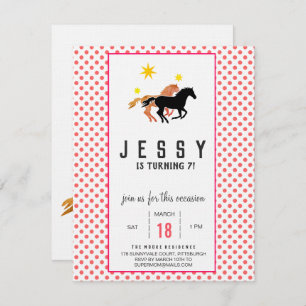 Horse Birthday Invitations