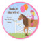Horse Birthday Party Favour Stickers