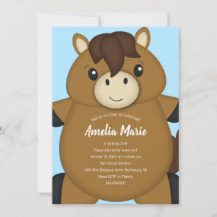 Horse Birthday Party Invitation