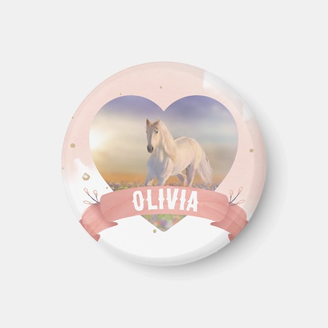 Horse Birthday Party Magnet (Front)