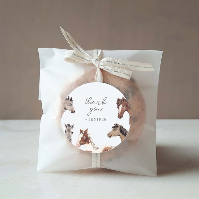 Horse Birthday Thank You Treat Labels (Creator Uploaded)