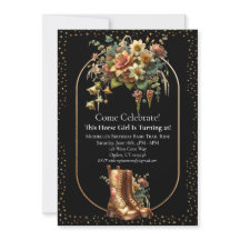 Horse Birthday Trail Ride Invitation