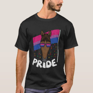 Horse Biual Sunglasses Flag Pride Bi Lgbtq T-Shirt
