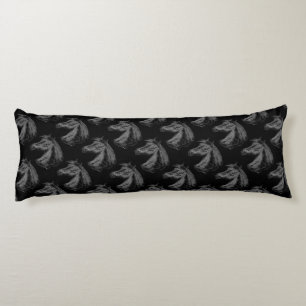 Horse: Black Body Cushion