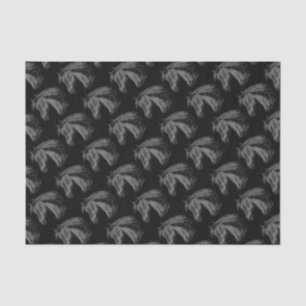 Horse: Black Tissue Paper