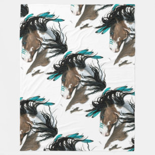 Horse Blanket Throw by Bihrle