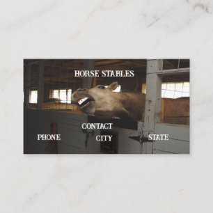 Horse Boarding Business Card