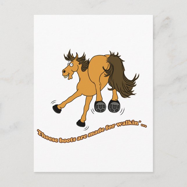 Horse boots postcard (Front)